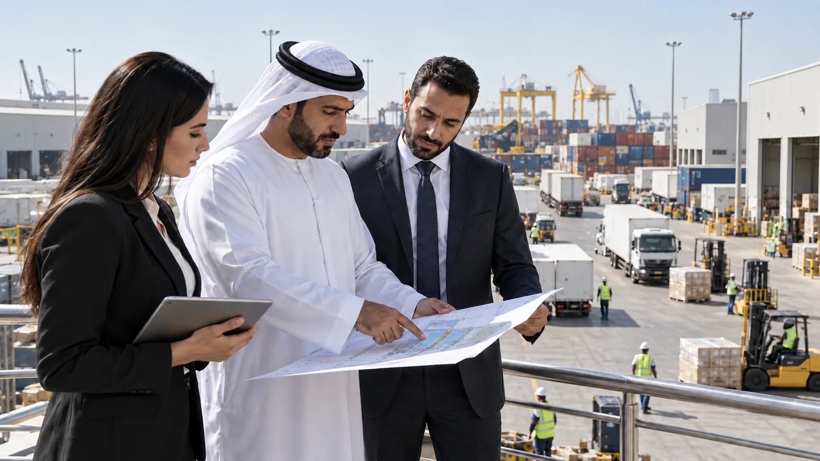 UAE construction site workforce