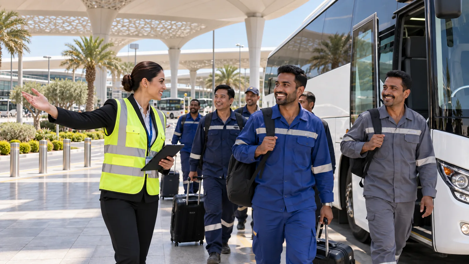 Worker mobilisation coordination to UAE
