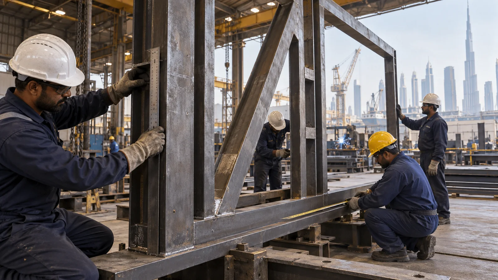 Steel fabrication and fit-out workers